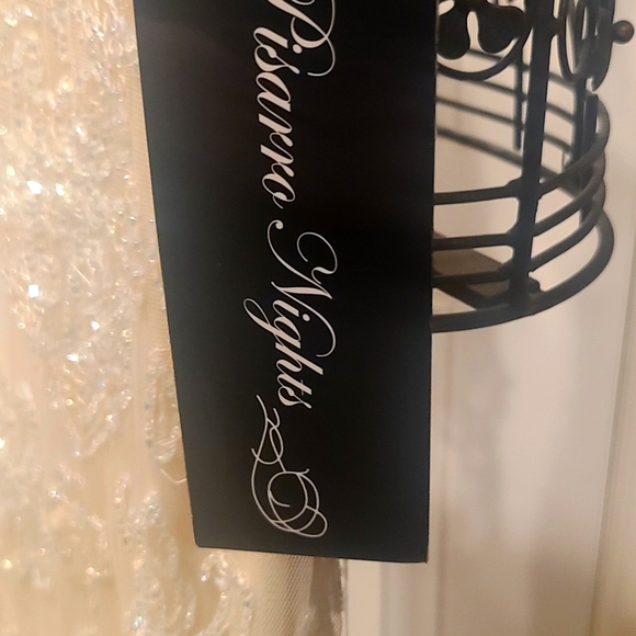 NWT Pissaro Nights Cap sleve beaded dress Nordstrom Size 14 Vintage - Picture 5 of 8